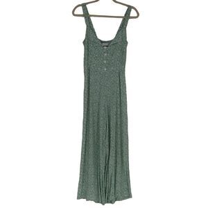 Faithful the Brand Womens Kaia Faithfull River Jumpsuit Extra Small Green Floral